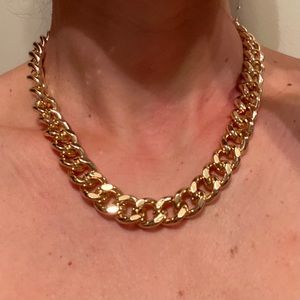 18k gold plated chain necklace
